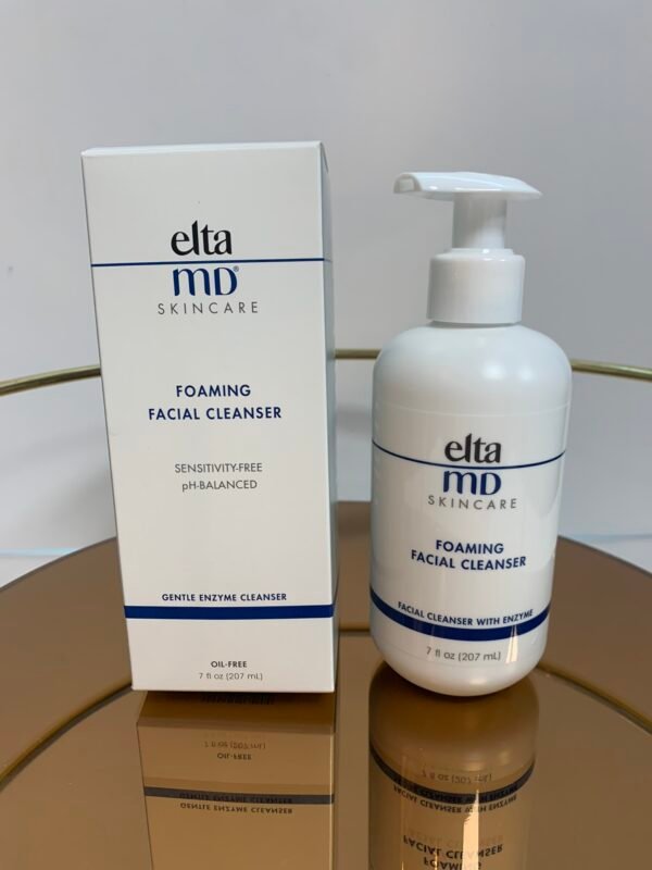 Elta MD 7 Fl .Oz 207ml Moisturizer Facial Kit with Daily Foaming Facial Cleanser, Gentle for Sensitive Skin