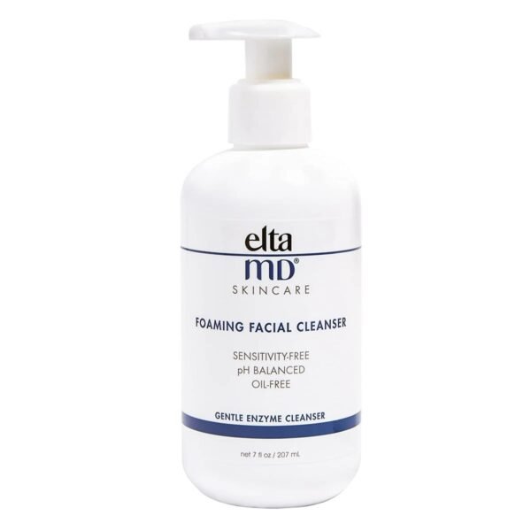 Elta MD 7 Fl .Oz 207ml Moisturizer Facial Kit with Daily Foaming Facial Cleanser, Gentle for Sensitive Skin