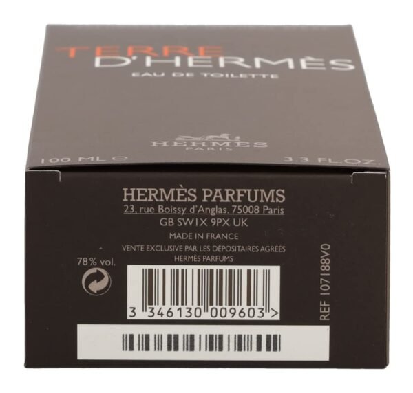 Version 1.0.0 Terre D'Hermès by Hermès for Men 3.3 oz Eau de Toilette Eau Givrèe Eau Intense Vètiver Spray