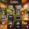 Jean Paul Gaultier Scandal Men Perfume Collection Le Eau de Parfum Intense Refillable Spray, 3.4 Ounce