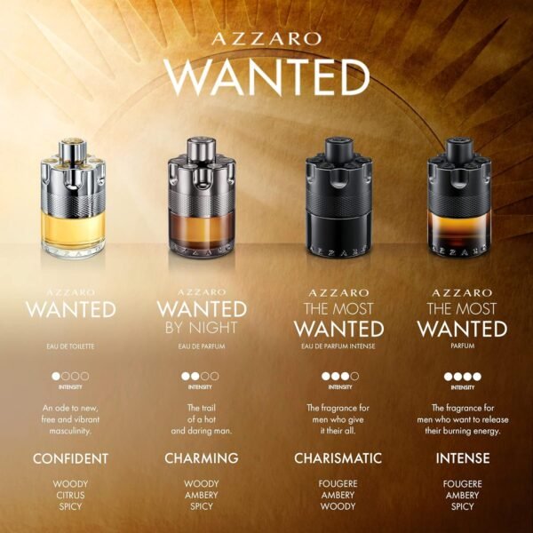 Azzaro The Most Wanted Parfum Collection Spicy & Seductive Fragrance for Date Night - Lasting Wear - Irresistible Luxury Perfumes for Men